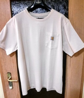 Carhartt  Men's Relaxed Fit , XL T-Shirt in Beige,Heavyweight Short-Sleeve K87