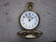 OROLOGIO DA TASCA TRAIN BLOC TRENO REMONTOIR ANCRE CASSA SAVONETTE PER TASCHINO