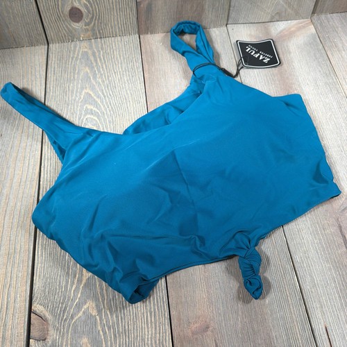 ZAFUL Womens Front Knot Bikini Top Scoop Neck Padded Bathing Suit Size Large