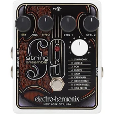 Electro-Harmonix STRING9 String Ensemble/String Synthesizer Effects Pedal Blk/Wt
