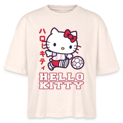 Hello Kitty Spielt Fussball Sport Stanley/Stella Frauen Boxy Bio-T-Shirt Nova