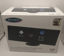 Jensen JEN-JMC-180C Wall Mountable Vertical Loading CD Player w/ Stereo Speaker