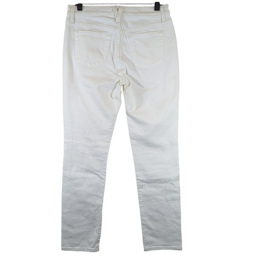 J.Crew Point Sur High-Rise Slim Boyfriend Distressed Jeans Weiß Damen 26 Neu mit Etikett - Bild 2 von 14