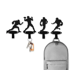 Gameday Medal Hanger Display – 4-Pack Football Wall Decor for Boys, Dynamic F...