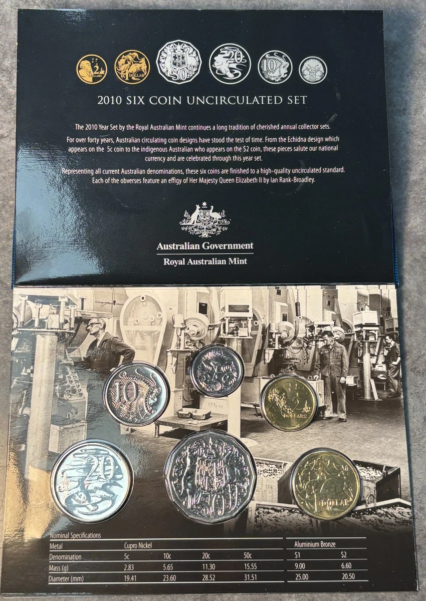 Australia uncirculated coin set セット Proof Coin Set - Uncirculated, Bicentenary, Australia, 1988