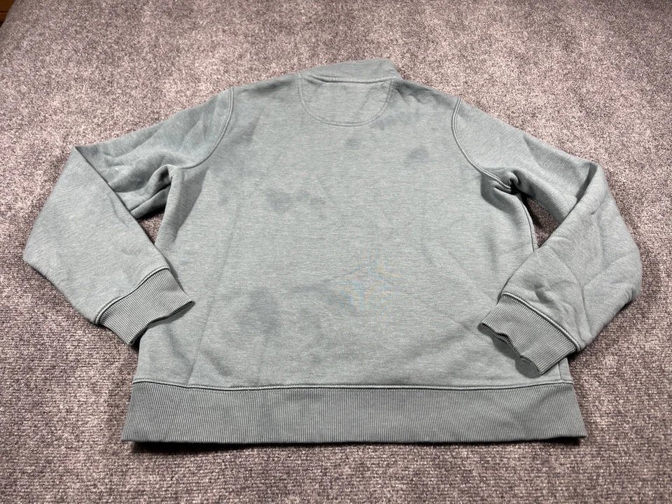 Carhartt Cuarto Cremallera Mujer Grande 12-14 Manga Larga Cuello Simulado Verde Exterior Foto 3 de 4