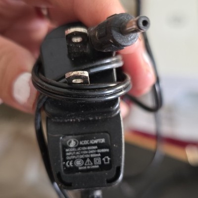 6V AC/DC Wall Plug-In Power Adapter, Black, Barrel Plug, US 2-Prong