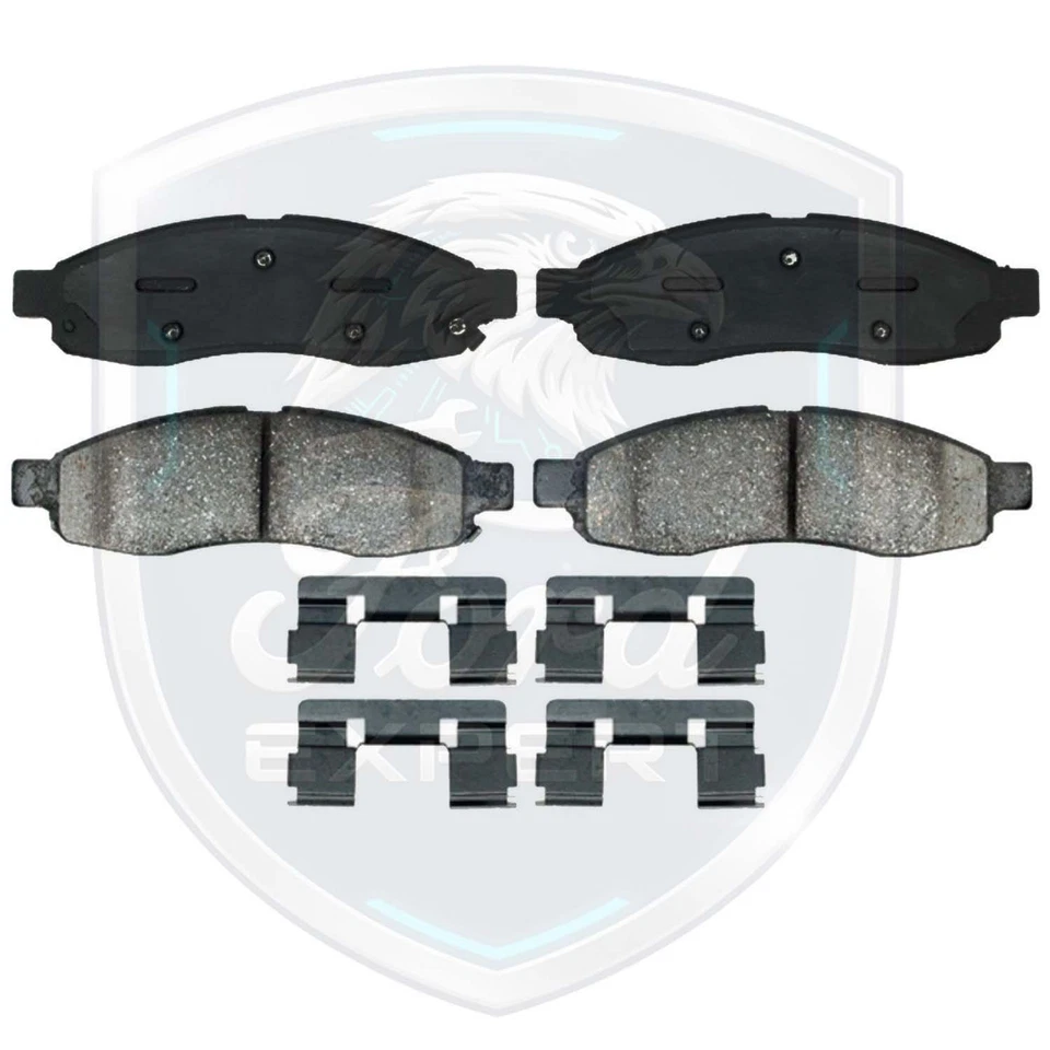 Premium OE Front & Rear Ceramic Brake Pads Kit For 2004-2007 Infiniti Nissan - Image 3 of 4