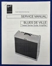 Originale Fender Blues DeVille - Tweed Series Amplificatore Chitarra Manuale di Servizio