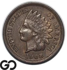 1908-S Indian Head Cent Penny *Significant San Francisco Date* Choice AU+
