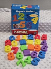 Vintage Playskool Magnetic Numbers 26pc Set Braille Arithmetic Symbols Ages 3