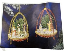 LeeWards Boutique Ornament of the Month Nativity Sequin Bead Kit NOS DIY Vintage