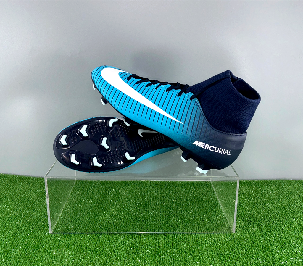 Nike Mercurial Victory VI DF FG 903609-404 US9 UK8 Blue boots