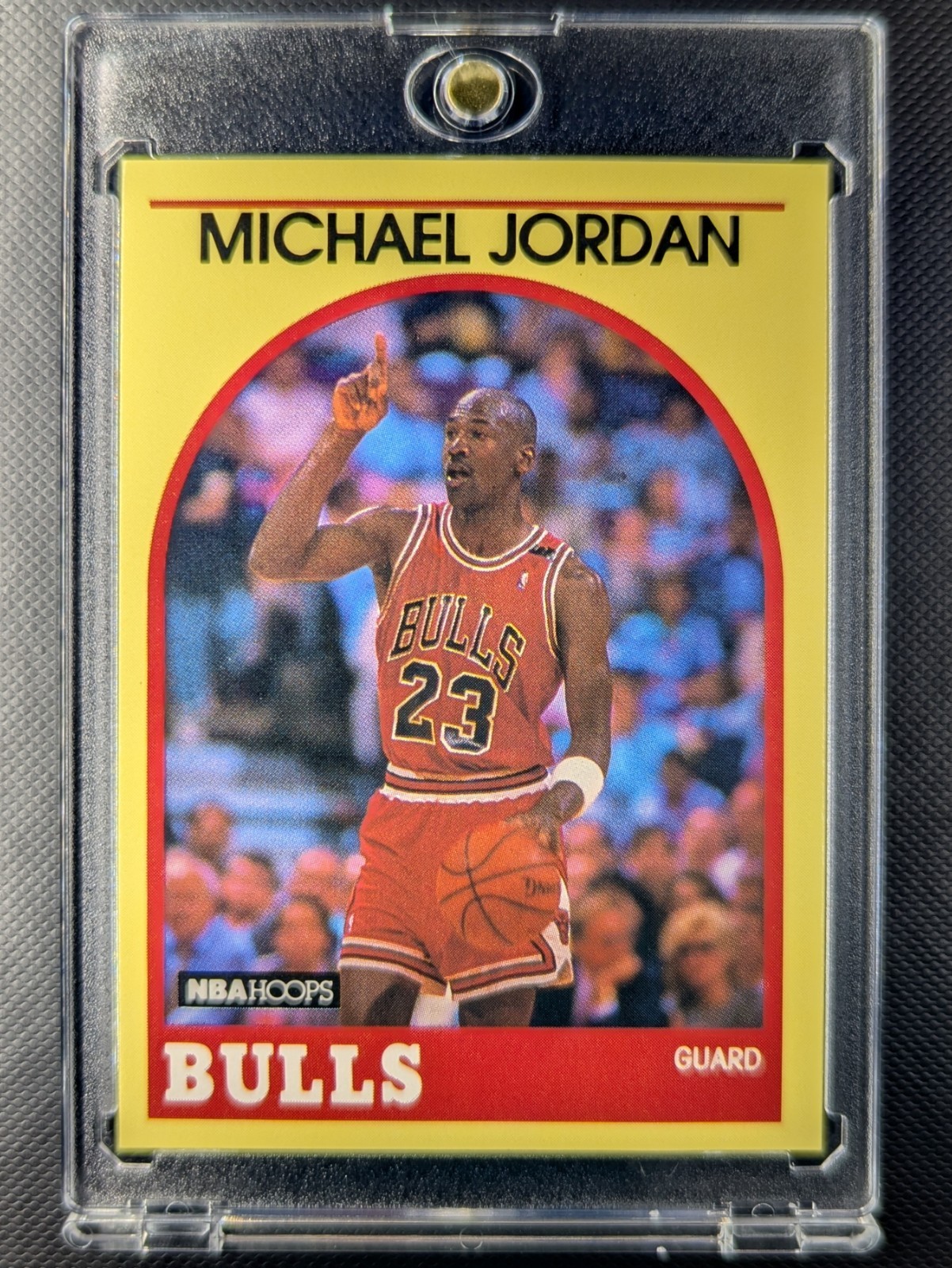 1989 Hoops Superstars "YELLOW BORDER" #12 MICHAEL JORDAN 🔥 MINT RARE SHARP