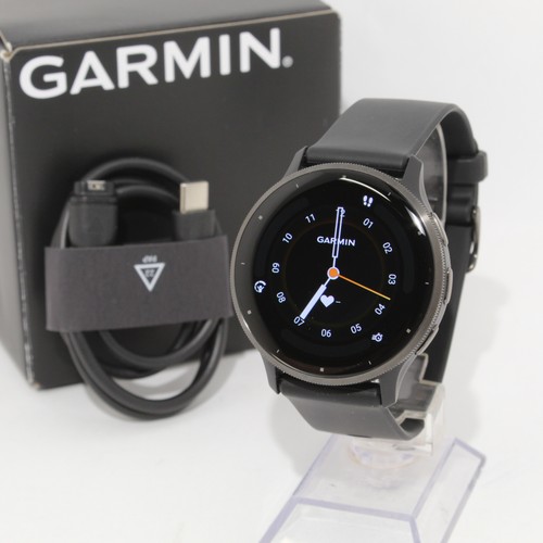 Good Garmin Venu 3 45mm Black Stainless Steel Case w/ 1 Year Warranty