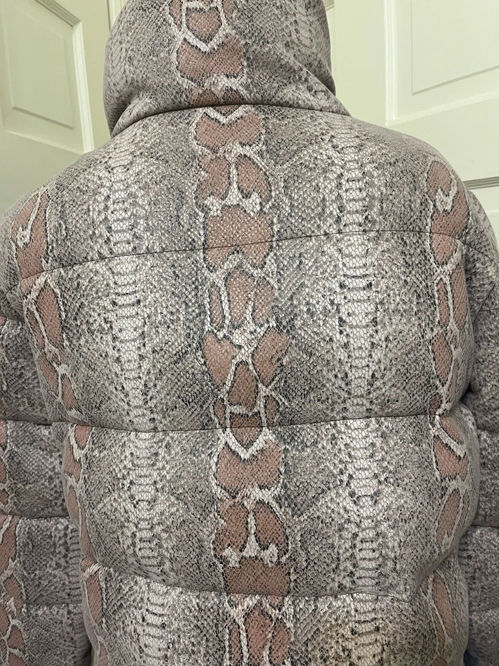 unreal fur Puffer Jacket Snake Python PatternMSRP$300.00-399.00 - Image 2 of 4