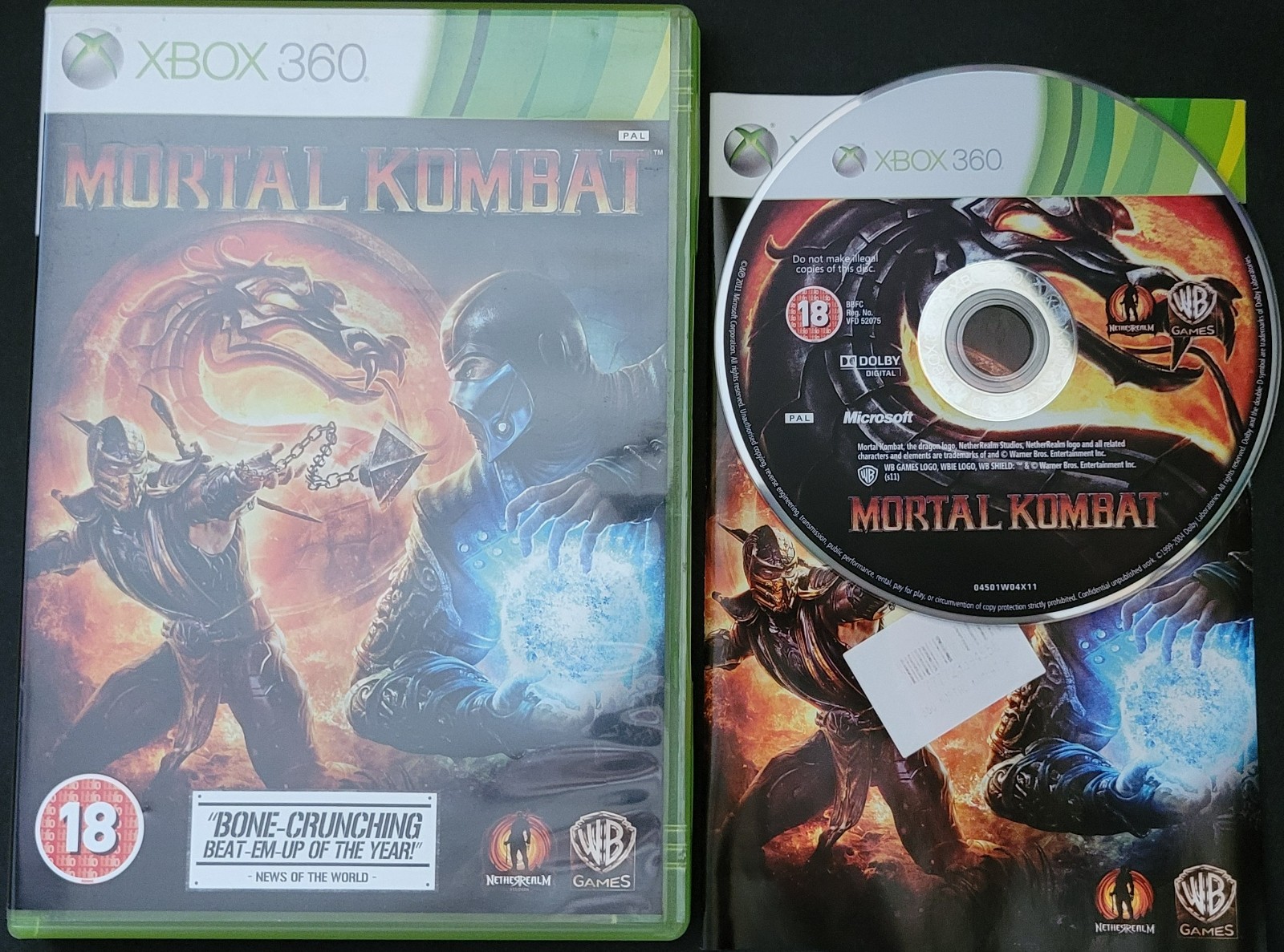 Mortal Kombat - Xbox 360 - Same Day Dispatch !!