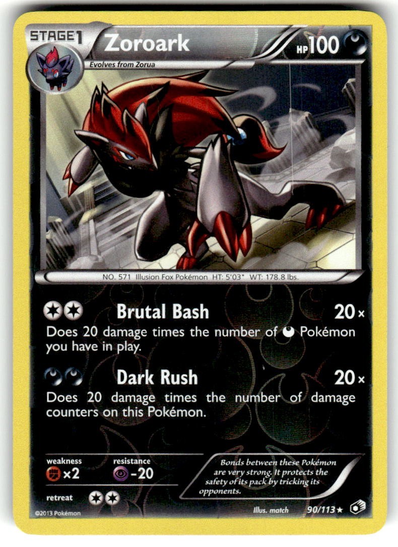 Pokémon TCG Zoroark 90/113 Reverse Holo Legendary Treasures LP