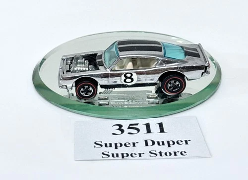 Hot Wheels Vintage Redline - KING KUDA - Chrome Club Car Mattel 1969