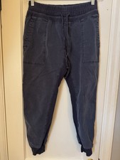 James Perse Standard Mixed Media Utility Joggers Pants Charcoal Grey Size 2