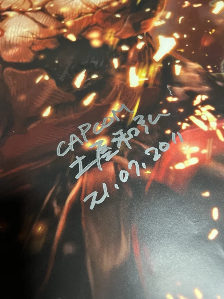 VTG Asura’s Wrath 18”x24” Poster SIGNED Hiroshi Matsuyama & Kazuhiro Tsuchiya - Image 3 of 4