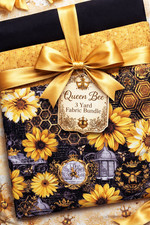 Queen Bee 3 Yard Fabric Bundle Sunflower Honeycomb Fabric Bee Fabric Bundl