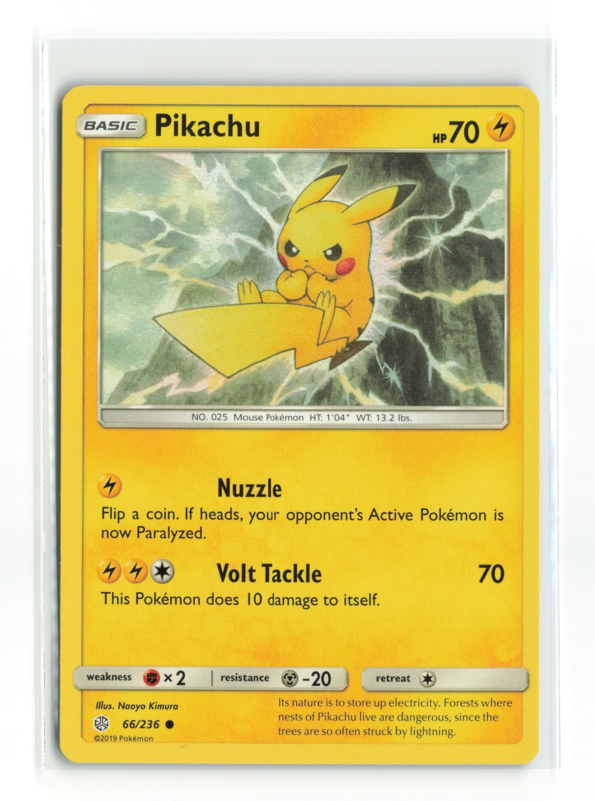 PIKACHU 66/236 COSMIC ECLIPSE NON HOLO POKEMON TCG NM