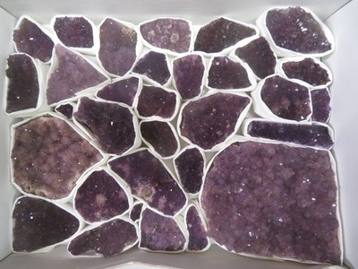 29 Piece Amethyst Specimen Flat Alacam Mine, Balikesir, Aegean Region, Turkey