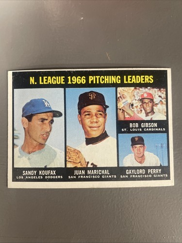 1967 Topps - Bob Gibson, Sandy Koufax, Juan Marichal #236