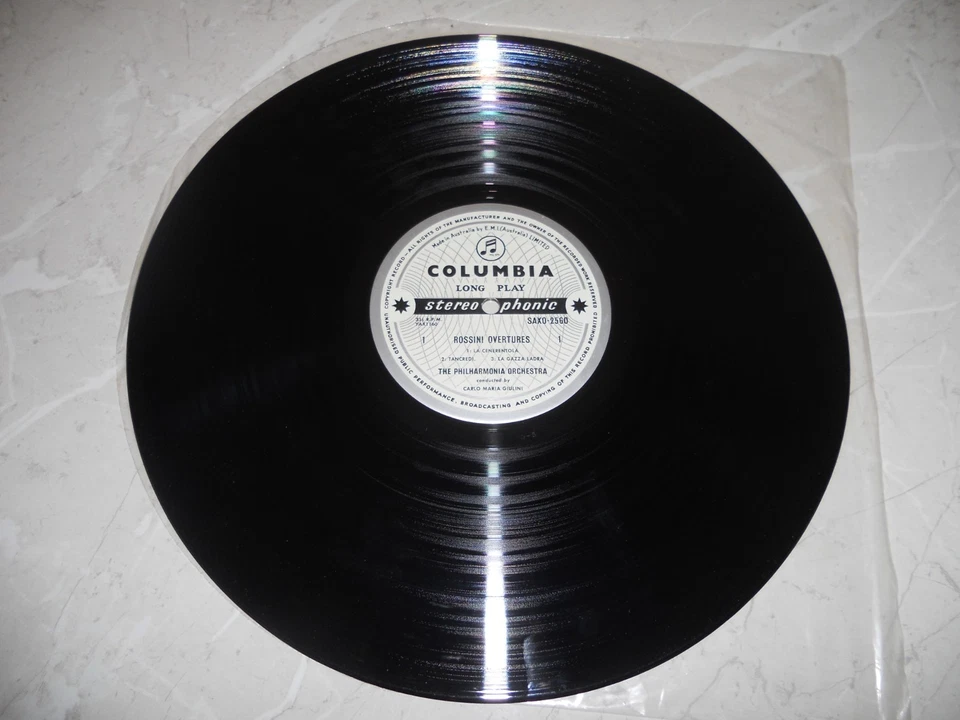 SAX 2560 AUS ED1 Rossini "Giulini Conducts Rossini Overtures" LP B/S Columbia EX - Image 3 of 4