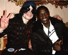Akon signed Trouble Lonely Locked Up Konvicted 8x10 Photo w/ PSA DNA AO78589