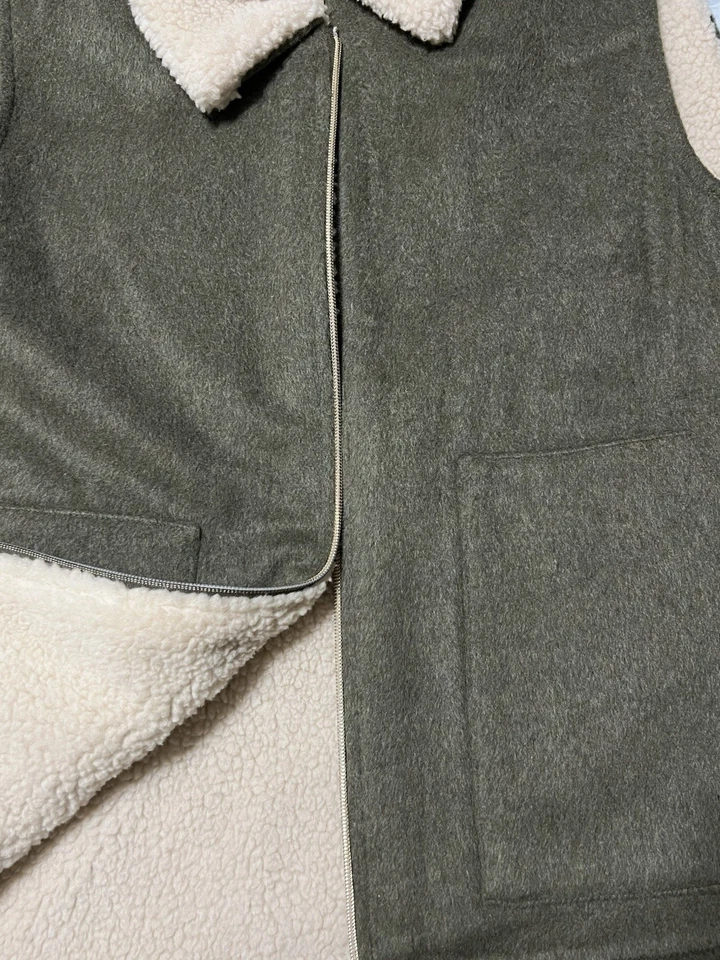 Sanctuary Women's mixed Media Vest Green - Image 4 of 4