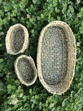 3-piece Natural Grass Baskets