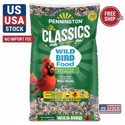 Pennington 40 lb Wild Bird Feed with Nutrient-Rich Sunflower Blend