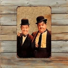 Laurel & Hardy Vintage Tin Metal Signs Home Décor Stan Laurel & Oliver Hardy Ret