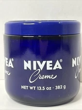 Nivea Crème for Face, Hands and Body Glass Jar Net Wt 13.5 ounce 382 grams