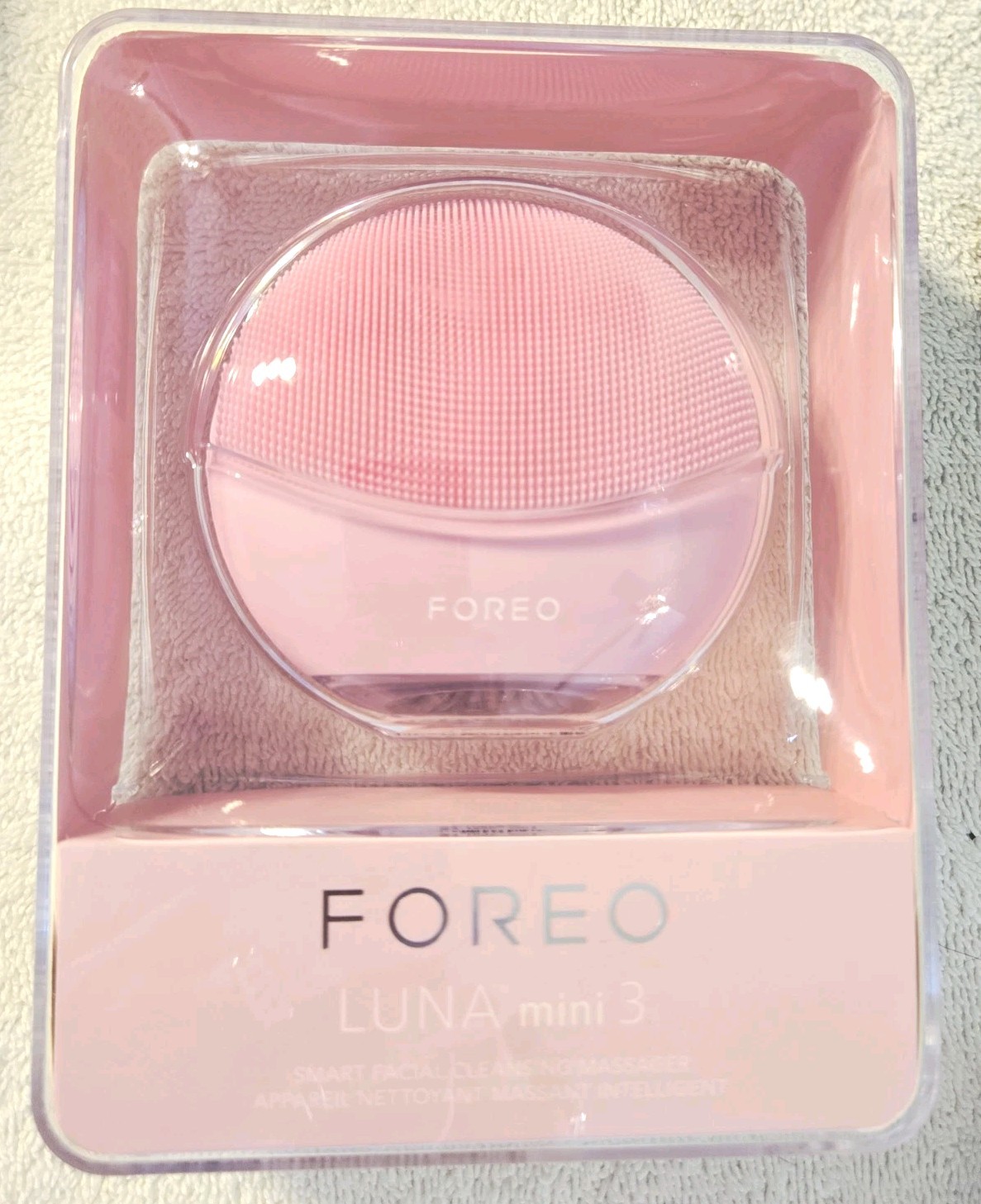 Foreo Luna Mini 3 Facial Cleansing Brush PEARL PINK OPEN BOX *READ