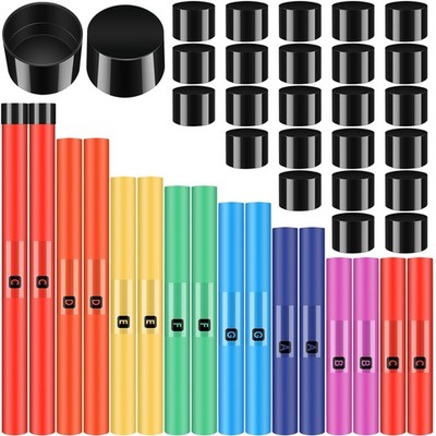 Silipull 8 Pcs Musical Sound Tube Percussion Tube Set with Percussion Caps Mu...