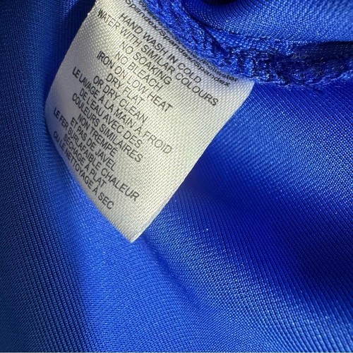 Ciebon Amira Oversized Button Down Velvet Velour Royal Flue Blue Blouse Medium - Picture 11 of 12