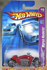 2006 Hot Wheels #63 Mopar Madness 3/5 DODGE TOMAHAWK Red Variation 2007 Card