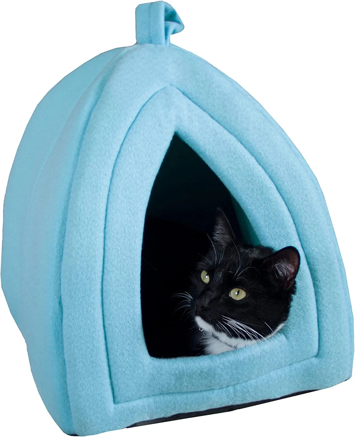 Cat House – Indoor Pet Bed with Removable Cushion for Cats & Small Animals (Blue