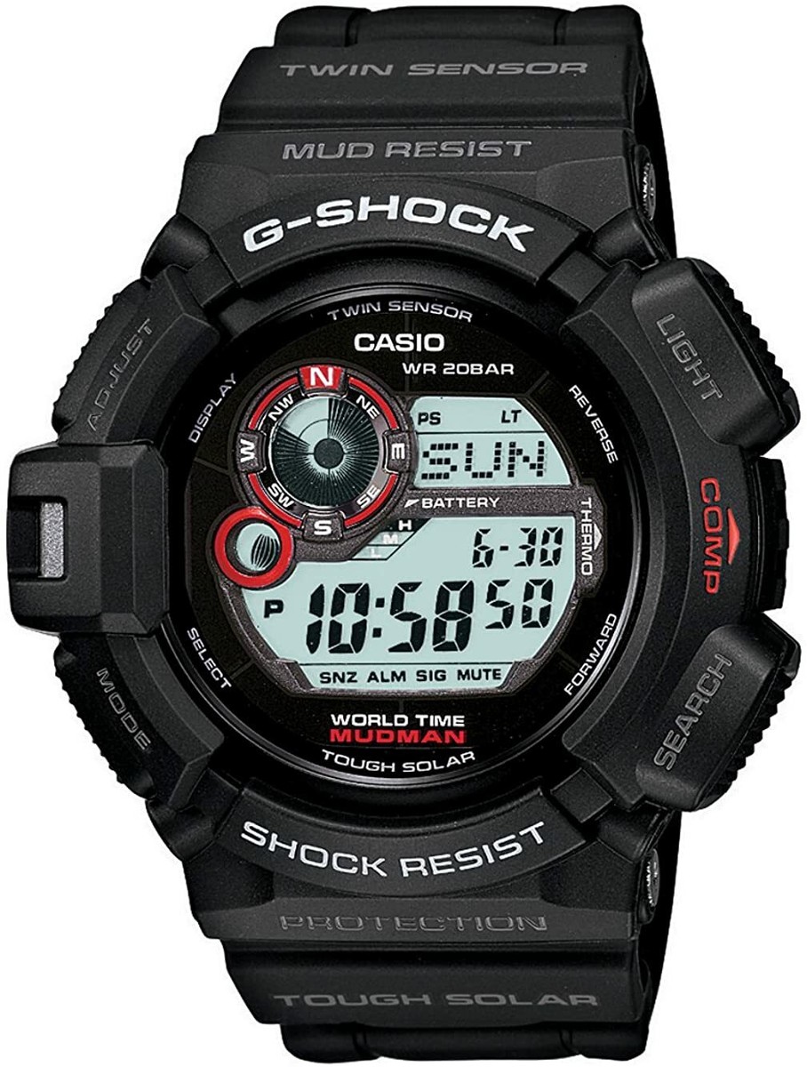Casio G Shock Mudman Compass Black Sports Watch G9300 1 New Without Tags eBay