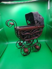 Miniature Mid Century Baby Carriage Stroller Vintage