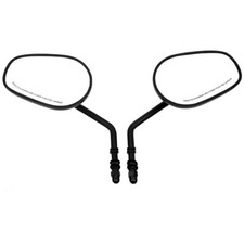 Für Harley Cruiser Scooter Chopper Bobber Schwarz Motorrad Spiegel Rückspiegel