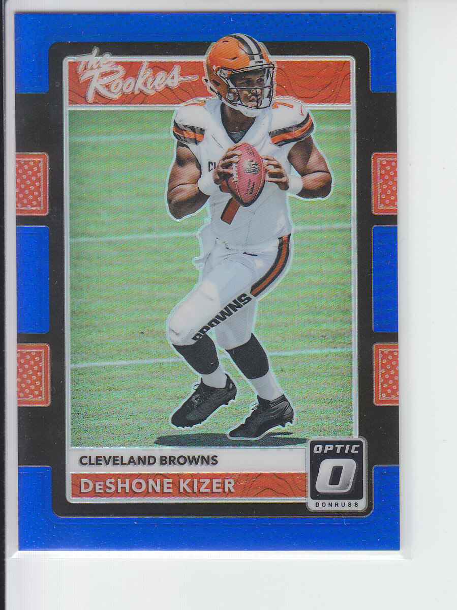 2017 Donruss Optic Deshone Kizer Rc The Rookies Blue Prizm Parallel /149