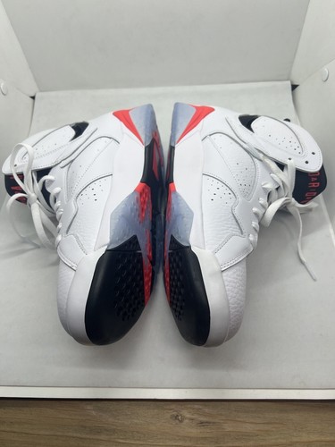 Air Jordan 7 Retro White Crimson Infrared Black CU9307-160 Men Sneakers Sz 10 - 第 5/10 張圖片
