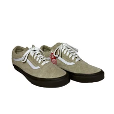 Size 9.5 - VANS Old Skool Low Hairy Suede - Khaki