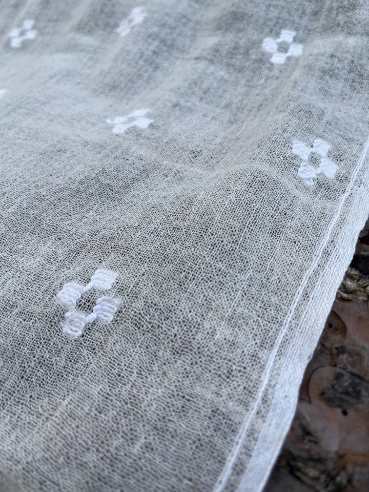 Hand Woven Embroidered Unique Textured Fabric, Special Production. - Image 4 of 4
