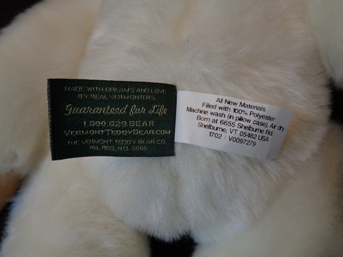 White Polar Bear VERMONT Teddy Bear 16” Fully Jointed Vintage Super-soft - Picture 6 of 6