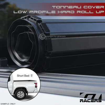 For 2022-2026 Frontier 5 Ft Short Bed Lo Pro Aluminum Hard Roll-Up Tonneau Cover